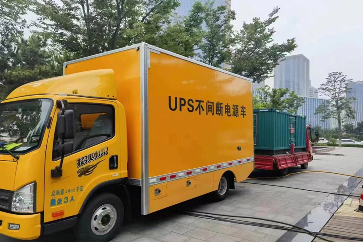 商丘发电机租赁施工现场