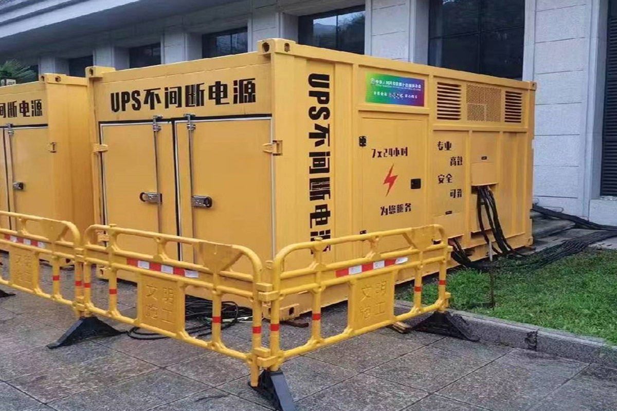 商丘发电机租赁施工现场